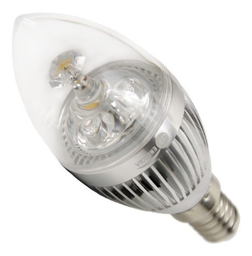 Lámpara Led Vela 3 W E27 Base Metal Brillo Oferta: 5+1 Ef. A 0