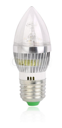 Lámpara Led Vela 3 W E27 Base Metal Brillo Oferta: 5+1 Ef. A 1