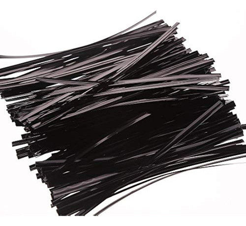 Ccinee 1000 Bridas De Papel De Aluminio Negro  Bridas Metáli 1