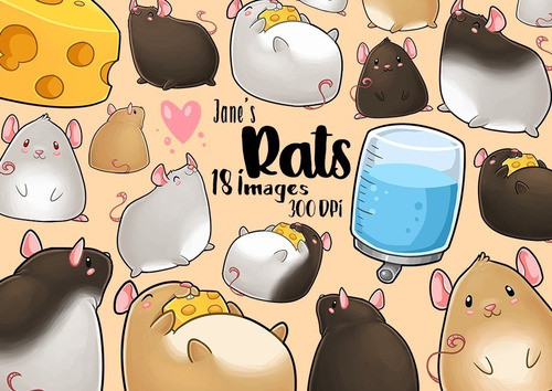 Cliparts Imagenes Png Ratas Ratones De Colores Jk54 0
