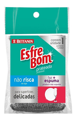 Esponja Lavaplatos Superficies Delicadas Metalizada X 12 Und 0