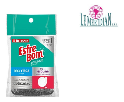 Esponja Lavaplatos Superficies Delicadas Metalizada X 12 Und 1