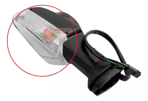 Acrilico Giro Guiño Kawasaki Z1000 Zr1000 Luz Faro Mica Seña 1