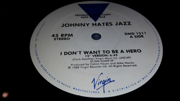 Johnny Hates Jazz I Dont Want To Be A Hero Vinilo Maxi Promo 1 Johnny Hates Jazz I Dont Want To Be A Hero Vinilo Maxi Promo 1