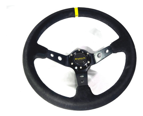 Volante Deportivo Tuning Centro Desplazado Gamuza 35cm V140 1