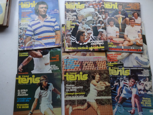 Lote 10 Revista Antigua Todo Tenis 1980 Vilas Argentina 0