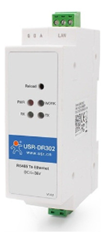 Servidor Usr-dr302 Din Rail Serial Rs485 Para Ethernet Tcp I 0