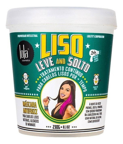 Mascara Antifrizz Leve And Solto Lola Cosmetics 230g 0