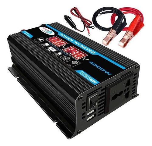 Shaoke Inversor De Carro Digital Inteligente 2 Usb 12v A 0