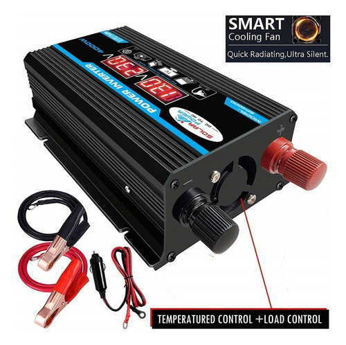 Shaoke Inversor De Carro Digital Inteligente 2 Usb 12v A 1