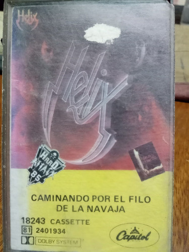 Cassette Helix   Caminando Por El Filo De La Navaja  1984. 1