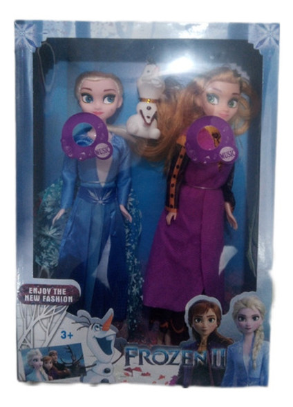 Frozen Muñeca X2 Anna Y Elsa 0