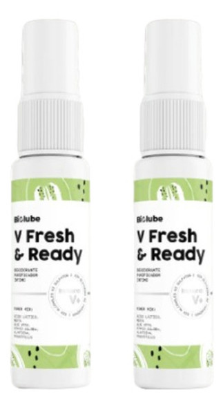 Pack X 2 Desodorante Intimo Biolube V Fresh & Ready 0