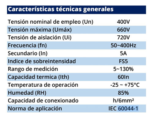 Transformador De Corriente 40/5a 2,5va Baw 1