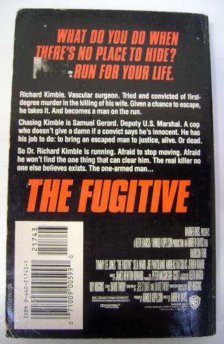 Harrison Ford Is The Fugitive Novel Jm Dillard Ingles Boedo 1