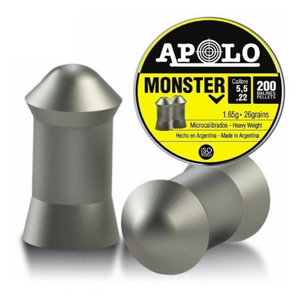 Balines Apolo Monster X200 - 5,5 Mm 0