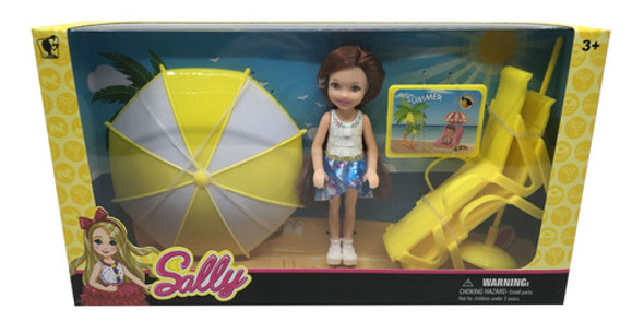 Muñeca Sally 14cm Playa 0