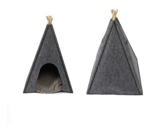Carpa Teepee Cucha Para Mascotas Gatos Perros Razas Pequeñas 0