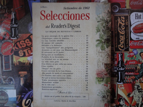 Selecciones Readers Digest Sept 62 Hitler Casa Blanca Guerra 1
