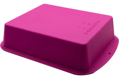Marathon  Silicona Premium Plato Hondo Cazuela, Fucsia 1