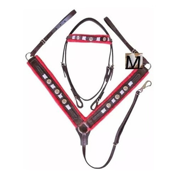 Peitoral E Cabeçada Luxo Com Aplique Forro Pelúcia Cavalo 0 Peitoral E Cabeçada Luxo Com Aplique Forro Pelúcia Cavalo 0