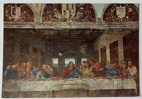Antigua Postal, La Última Cena Da Vinci, Milán, Italia P0213 0