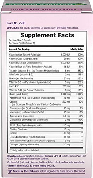 Suplemento Nature's Bounty Optimal Solutions Para Cabelo, Pe 1 Suplemento Nature's Bounty Optimal Solutions Para Cabelo, Pe 1