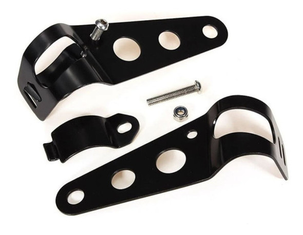 Suporte Farol Moto Preto Univer. 28-35mm Cafe Brat Custom P 1 Suporte Farol Moto Preto Univer. 28-35mm Cafe Brat Custom P 1