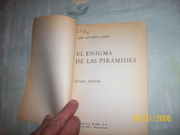 El Enigma De Las Piramides - Jose Alvarez Lopez 1