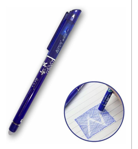 2 Caneta Gel Apagável Azul / Preto 0