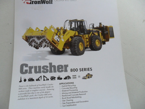 Folleto Tractor Loader Iron Wolf Crusher 800 Caterpillar C15 0