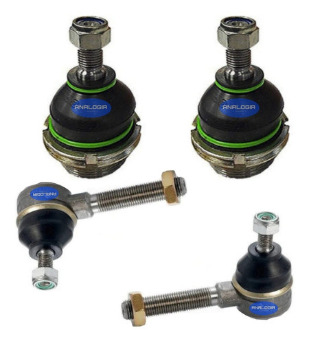 Kit 2 Rotula Suspensión + 2 Extremo Direccio Peugeot 504 505 0