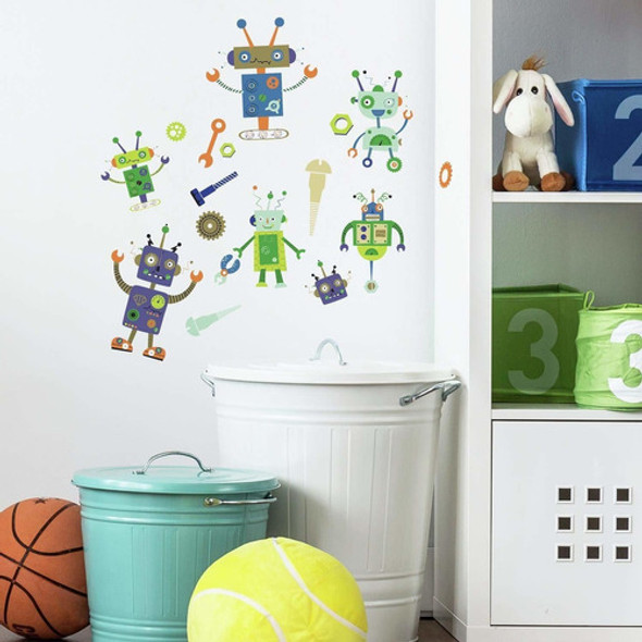 Vinilo Decorativo Pared [7jcqk1nq] Robots 0