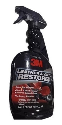 Restaurador De Cueros Y Vinilos 3m Pn39040 473ml 0