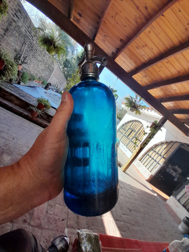 Antiguo  Sifon Azul Luborsi Hnos. 750 Cc 1