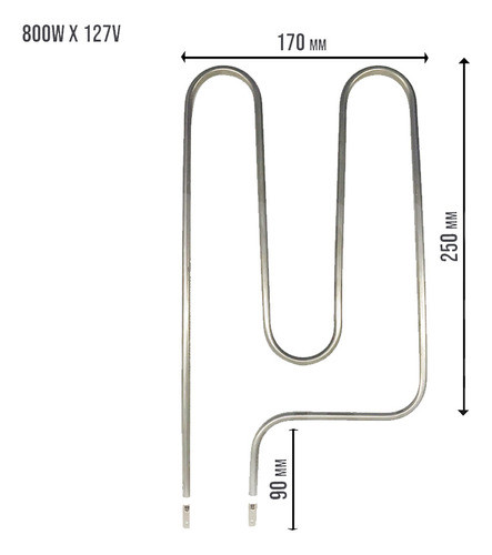 Resistência Elétrica Inferior Para Forno Layr Rubi 800w 127v 1