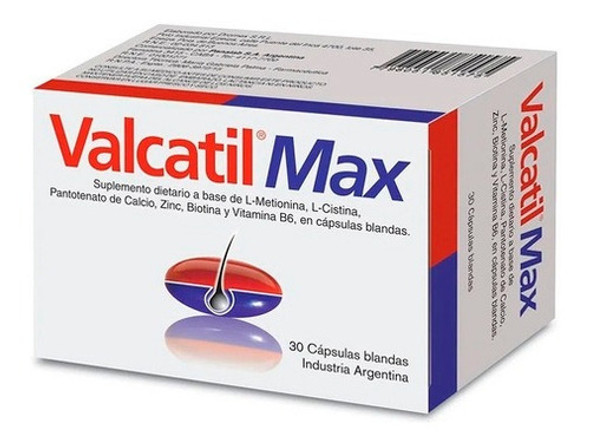 Valcatil Max® X 30 Cáps. | Cabello, Piel & Uñas 0