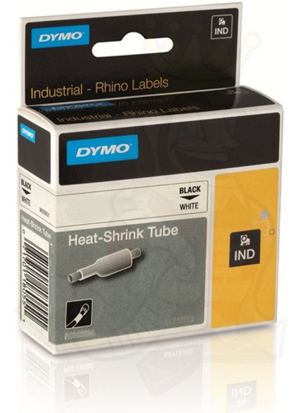 Rotulado Termocontraible Rhino 18055 12mmx1.5m Negro/blanco 0