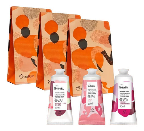 Kit X3 Natura Tododia Hidratantes De Manos X50g Surtidas 0