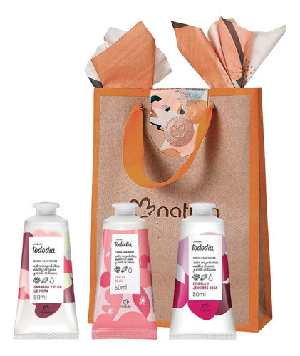 Kit X3 Natura Tododia Hidratantes De Manos X50g Surtidas 0