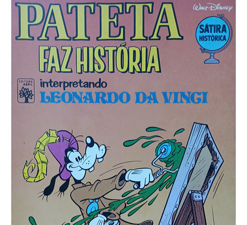 Gibi Hq Pateta Faz Historia Interpretando Leonardo Da Vinci 0