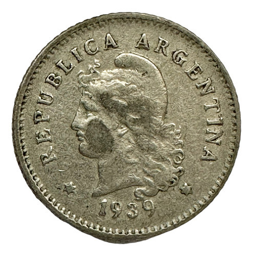 Argentina - 10 Centavos - Año 1939 - Cj #126 - Níquel 0