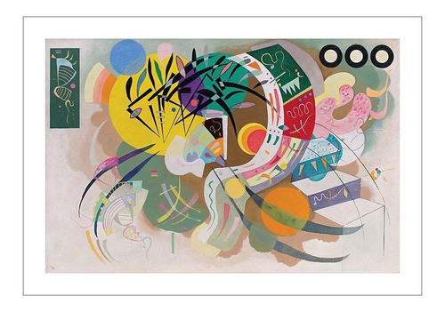 Lamina Fine Art Curva Dominante Kandinsky 80x57 Myc 0