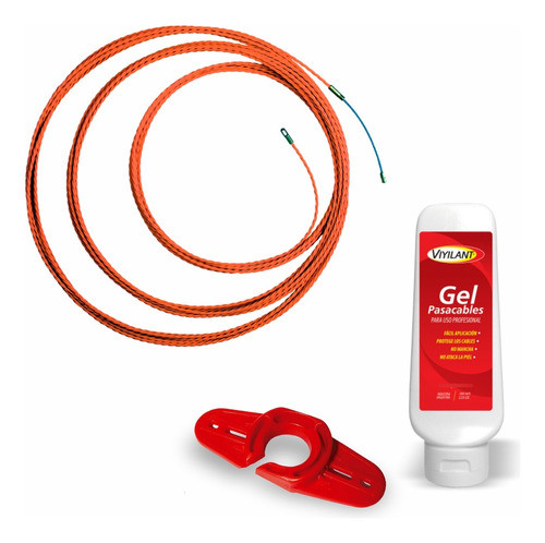 Cinta Pasacable Poliéster 4mm X 20m + Gel + Asist. Cableado 0