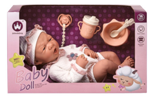 Bebote Muñeca New Born 36 Cm Con Accesorios De Comida Bebe 1