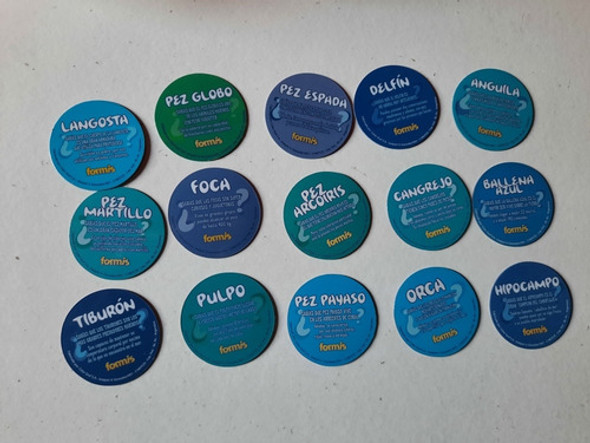 Tazos Formis Marinos Completa 1