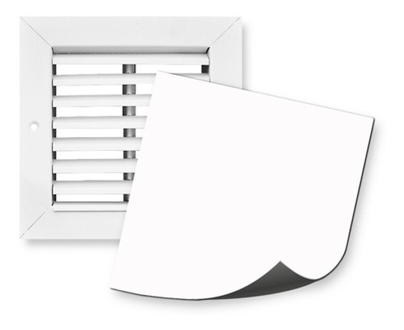 Rejilla De Ventilacion 10x10  + Tapa Ciega Imantada 0
