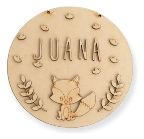 Circulo Para Puerta. Nubes Y Flores 0