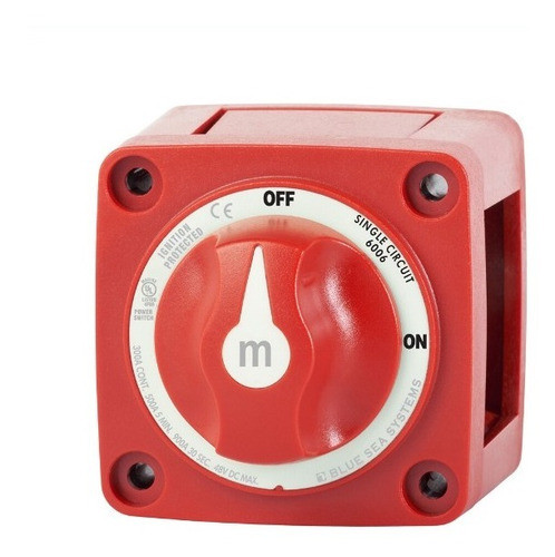 Llave De Corte Batería 300 Amp On-off Náutica Blue Sea Barco 0
