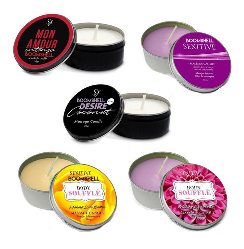 Vela Aceites Masajes Aroma Frutillas Fragancias Sexitive 1